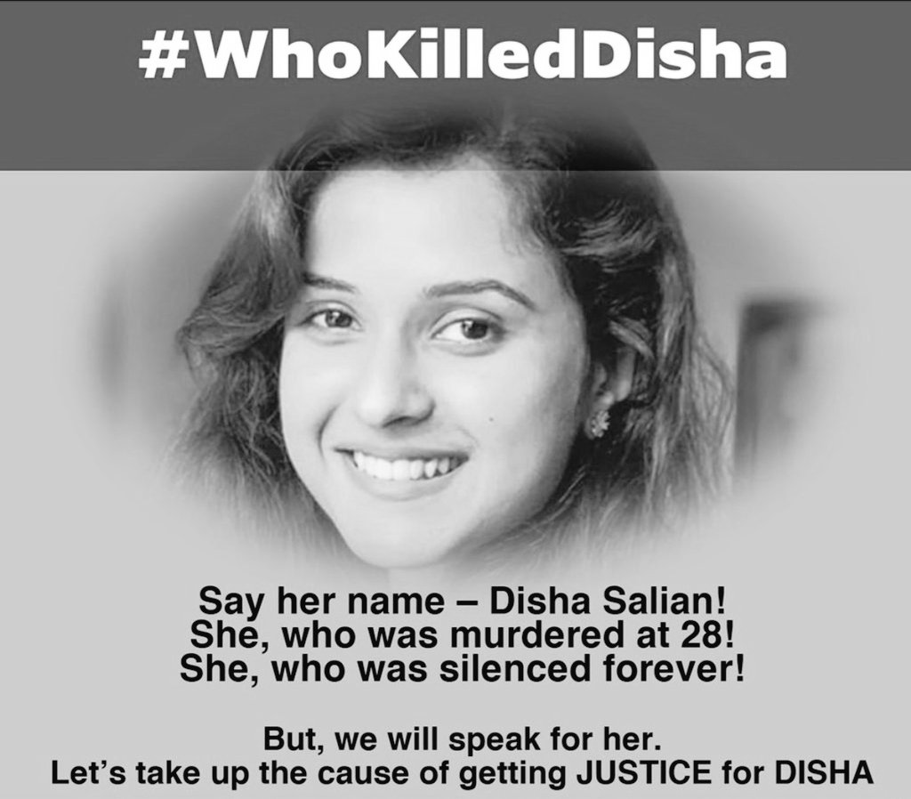 *♧* *•* *♡* *•* *♧* *• *♡*
 #HappyBirthdayDishaSalian

May God Grant You 
The Gift Of Justice ⚖️
          
            **♡**♧**
Remembering Disha On Her Bday

Keep Shining Like A Star
Forever Up Above In The Sky
@dishasalian26
*♡* •♧• *♡*

#JusticeForDishaSalian♥️*