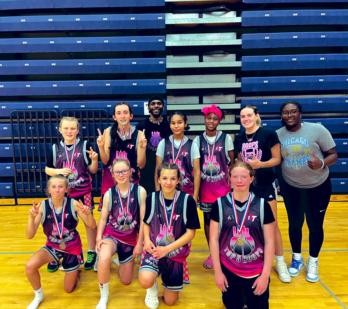 CONGRATS to our MS girls bringing home 2nd place in their 1st tourney together. 

This proud has a lot of potential in their futures‼️🖐🏽