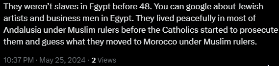 i lose sympathy when the argument against Jewish sovereignty is essentially 'they had the same rights and protections as Black people under Jim Crow'