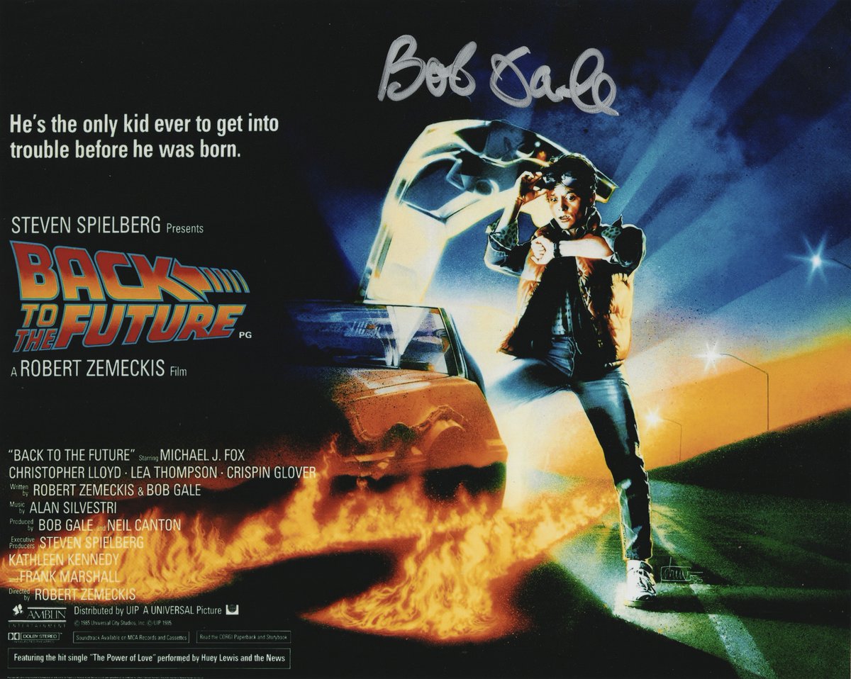Happy birthday to award winning Screenwriter-Director-Producer and co-creator of the @BacktotheFuture trilogy, Bob Gale! 🎂❤️
8x10 “Back to the Future” poster photo signed by Gale is from our collection.
#BobGale #BacktotheFuture #BacktotheFutureTrilogy #BTTF