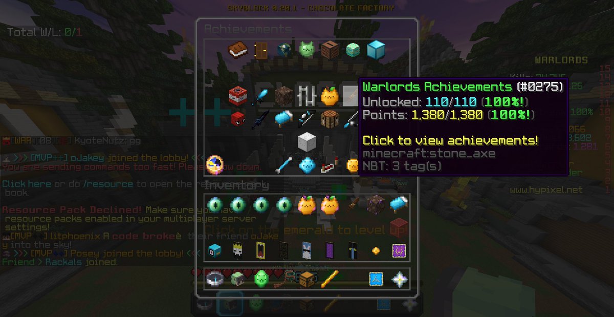 oJakeyyy's tweet image. max warlords !! 🥳🥳 2 games left for max server :)