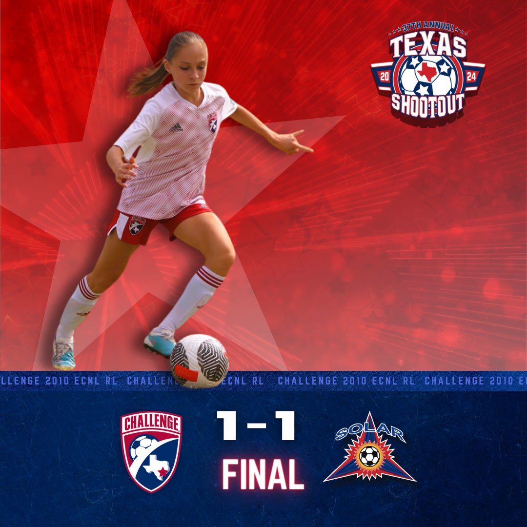 challenge10ecrl's tweet photo. Game 1 of the Texas Shootout ended in a 1-1 tie
⚽️ Fernanda Yepiz Zamora
#ecrl #texasshootout #challengesoccerclub https://t.co/gAzMkTyDuf