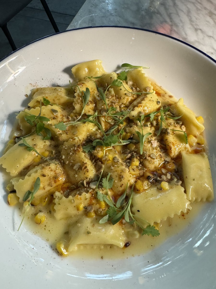 This is what I’m talking about. Squash blossoms and sweet corn agnolotti. 

Send nodes.