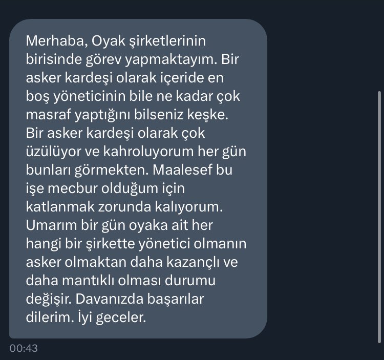 OYAKPlatform's tweet photo. #oyak şirketlerinde çalışan kardeşlerimizden bilgileri bekliyoruz, isimsiz olarak yayınlayacağız #oyakyonetimistifa https://t.co/laozdyOE3X