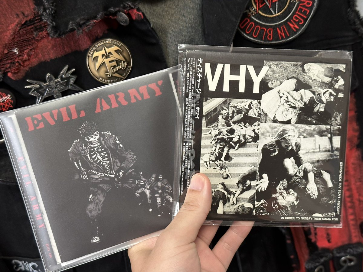 shishineko44225's tweet photo. #Nowplaying
#EVILARMY
#DISCHARGE https://t.co/AY2v4t8q0X