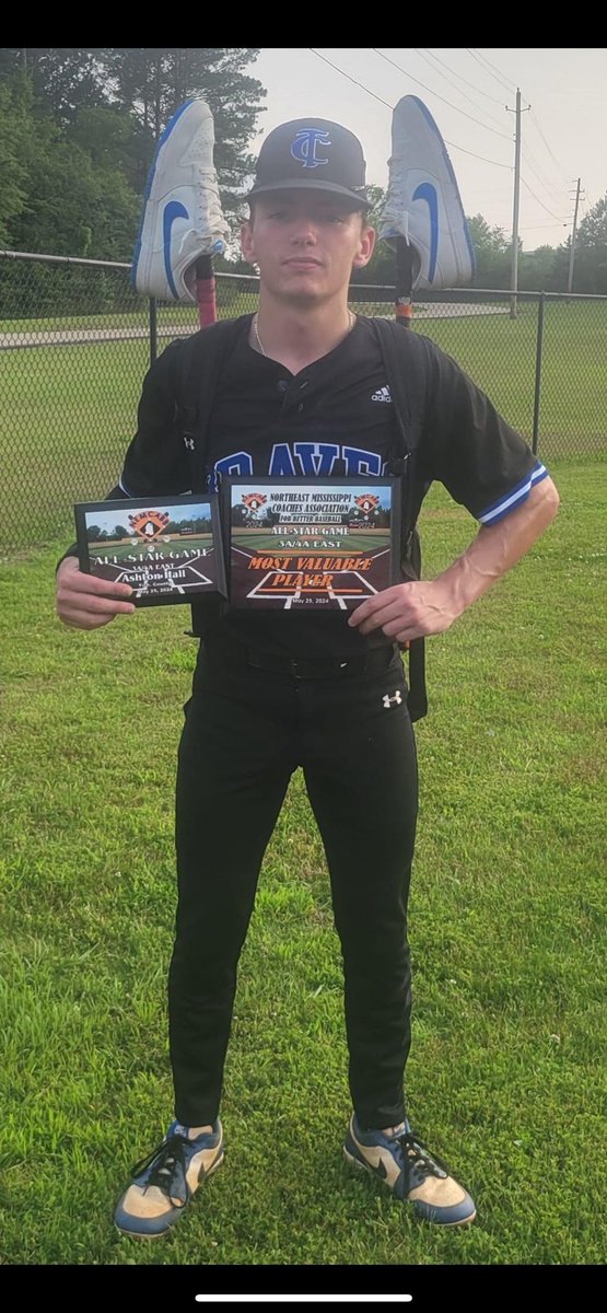 Super proud of Ashton Hall representing Tishomingo County in the NEMCABB All-Star game! He was also named MVP!