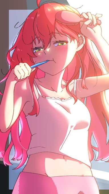 #miko_Art
寝起きみこち🌸 