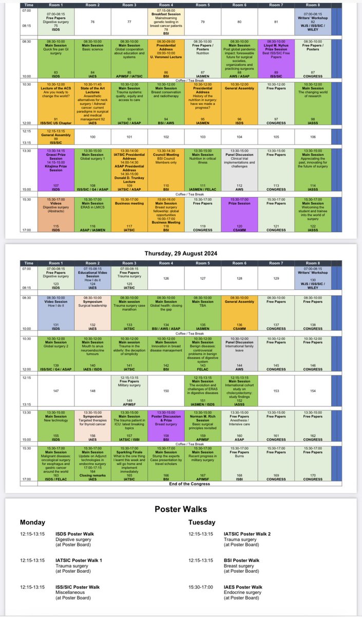 International Surgical Week ISW 2024 takes place from 25-29 August 2024 in KL, Malaysia. Students, trainees, surgeons - there’s something for everyone. @iss_sic 
#ISW2024KualaLumpur #ISW2024 #surgicalcongress #some4surgery #surgtweeting