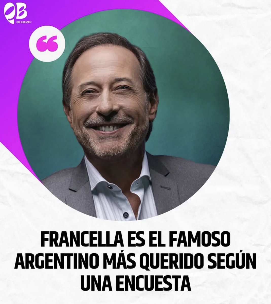 Francella es el hombre, el actor y el argentino definitivo