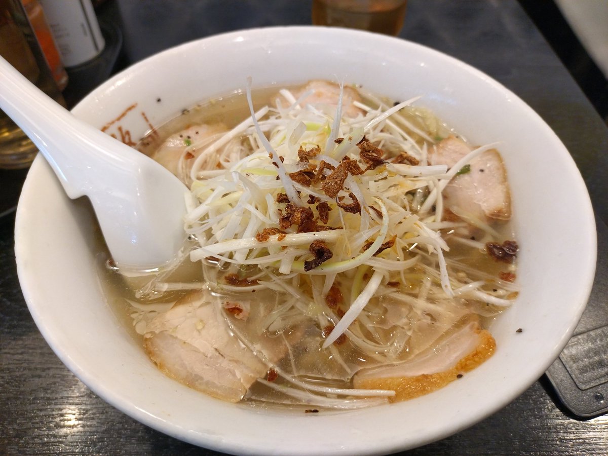 喜多方ラーメン坂内「青唐ねぎ塩ラーメン」