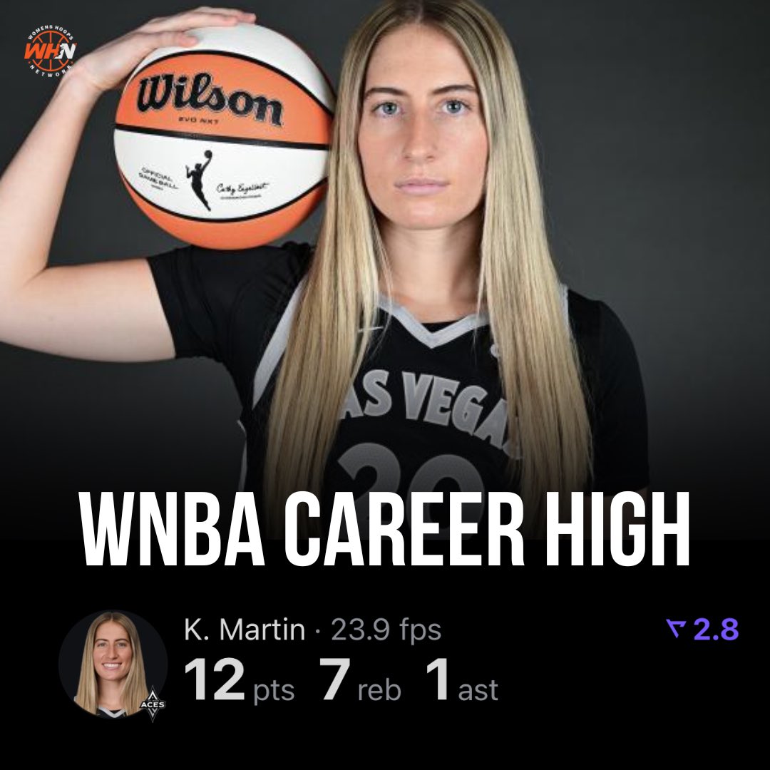 WNBA career high for Kate Martin tonight 🔥
