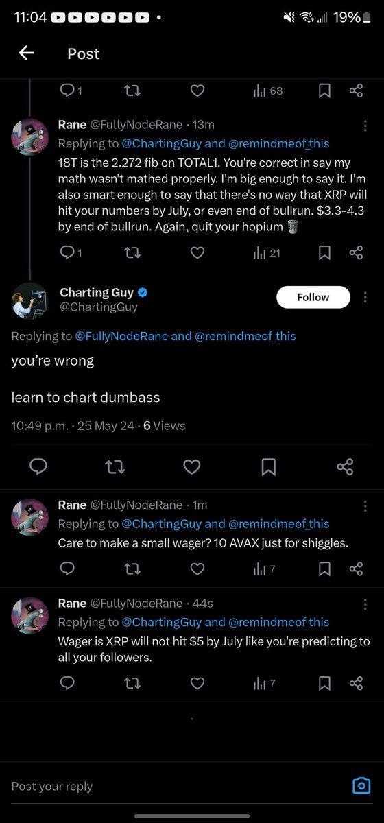 FullyNodeRane's tweet image. LMAO someone please tag ChartingGuy