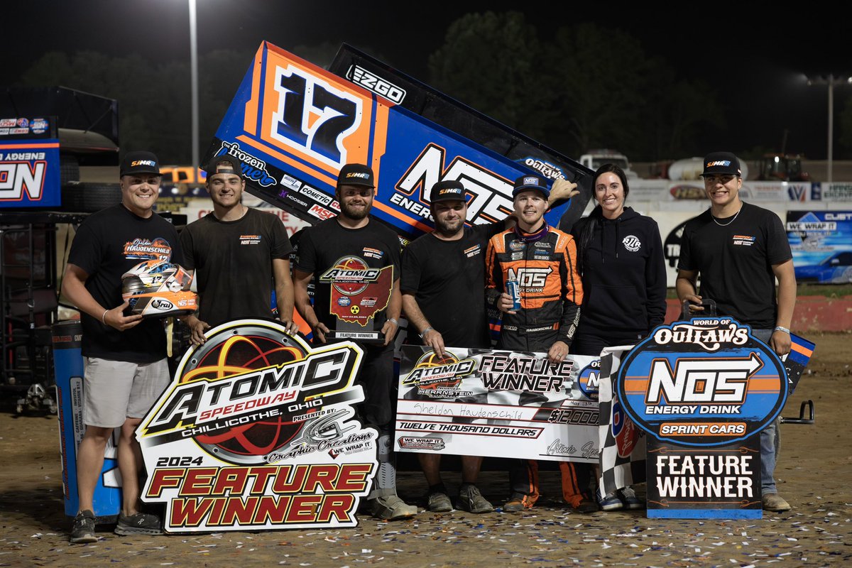 Tonight gives @SJMRacing17 𝟰𝟬 World of Outlaws @NosEnergyDrink Sprint Car wins as a team!