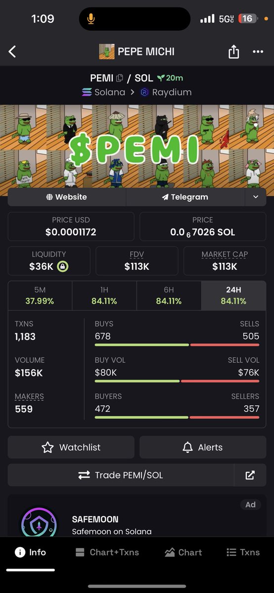 WealthPlayersDH's tweet photo. @binance Gm binance check out $PEMI Michi and Pepe had a baby https://t.co/STkhZftNit