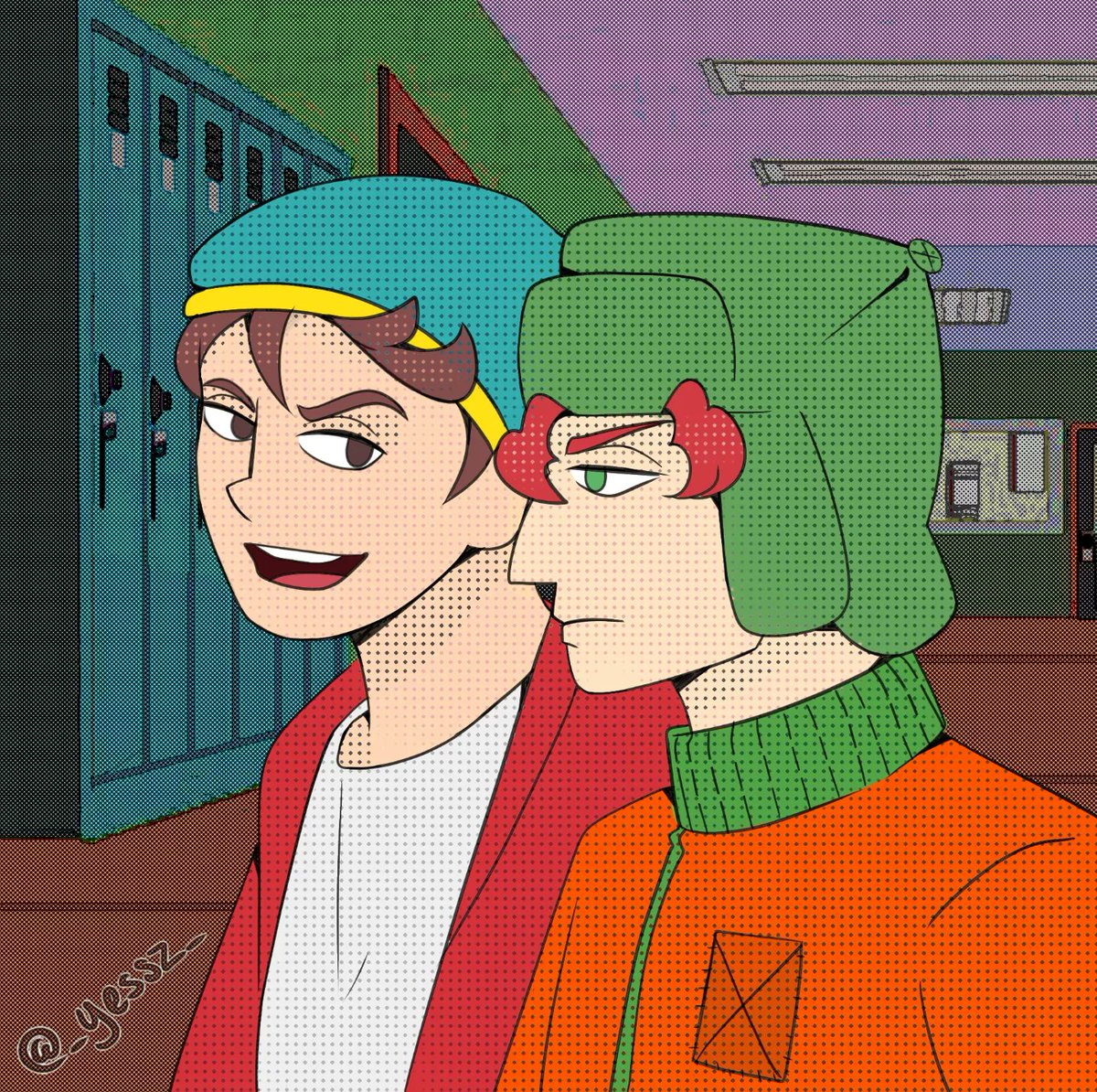 Te amo Kyman, ustedes son mi verdadero soporte emocional #southpark #southparkfanart #kyman #ericcartman #cartmanxkyle #kylexcartman #kylebroflovski #cartman