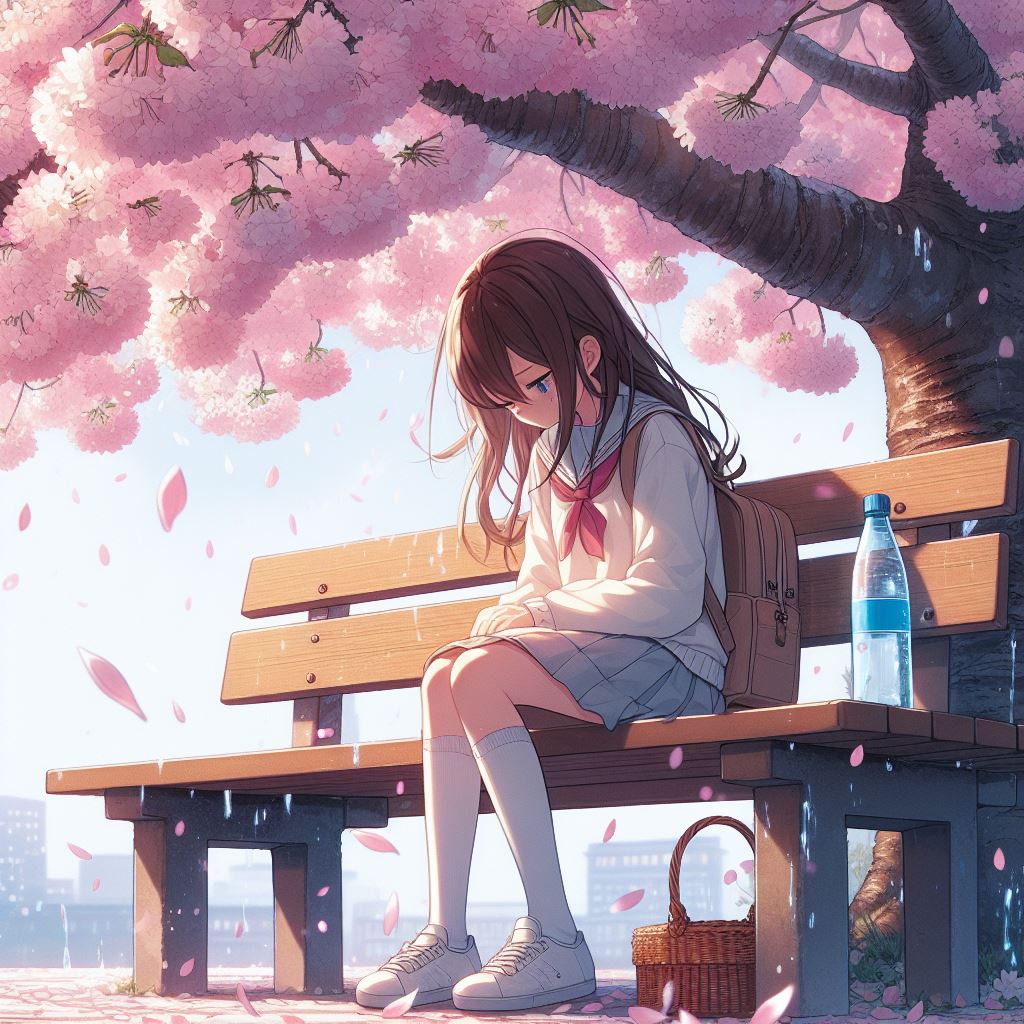 Little fun challenge of 3 words (choose your words carefully ^^)
I have already seen this challenge in the past I wanted to reproduce it
sad,eau, sakura