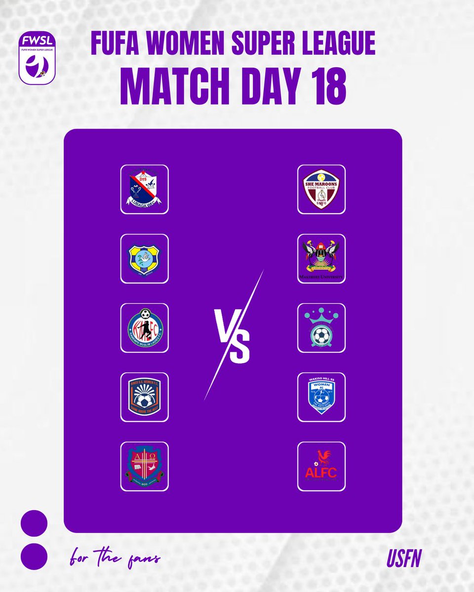 usfn_ug's tweet image. The 2023/24 FWSL season is coming to an end today and there’s still an awful lot to be decided. Kawempe lead the way but KQ can still claim their 2nd title in a row if results go their way.
Asubo &amp;amp; UCU won't be playing FWSL football next season

⏰10AM
#USFN|  #ForTheFans | #FWSL