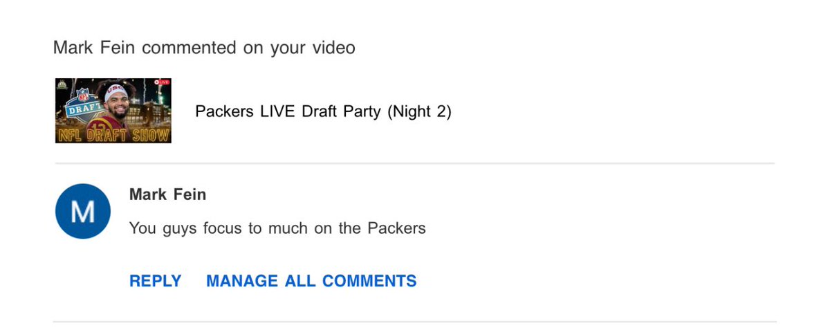 Mark was NOT happy with the amount of Packers content there was while watching the Live PACKERS Draft party… a month after the draft took place. My bad, Mark.