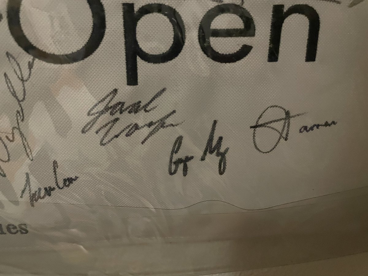 Last July, Grayson Murray barely made the cut at the 3M Open.  I doubt he was in a good mood on Sunday morning when my son asked him for an autograph on the range.  But he took the time to sign his flag and ask him questions.  That will be my memory of him.  RIP.