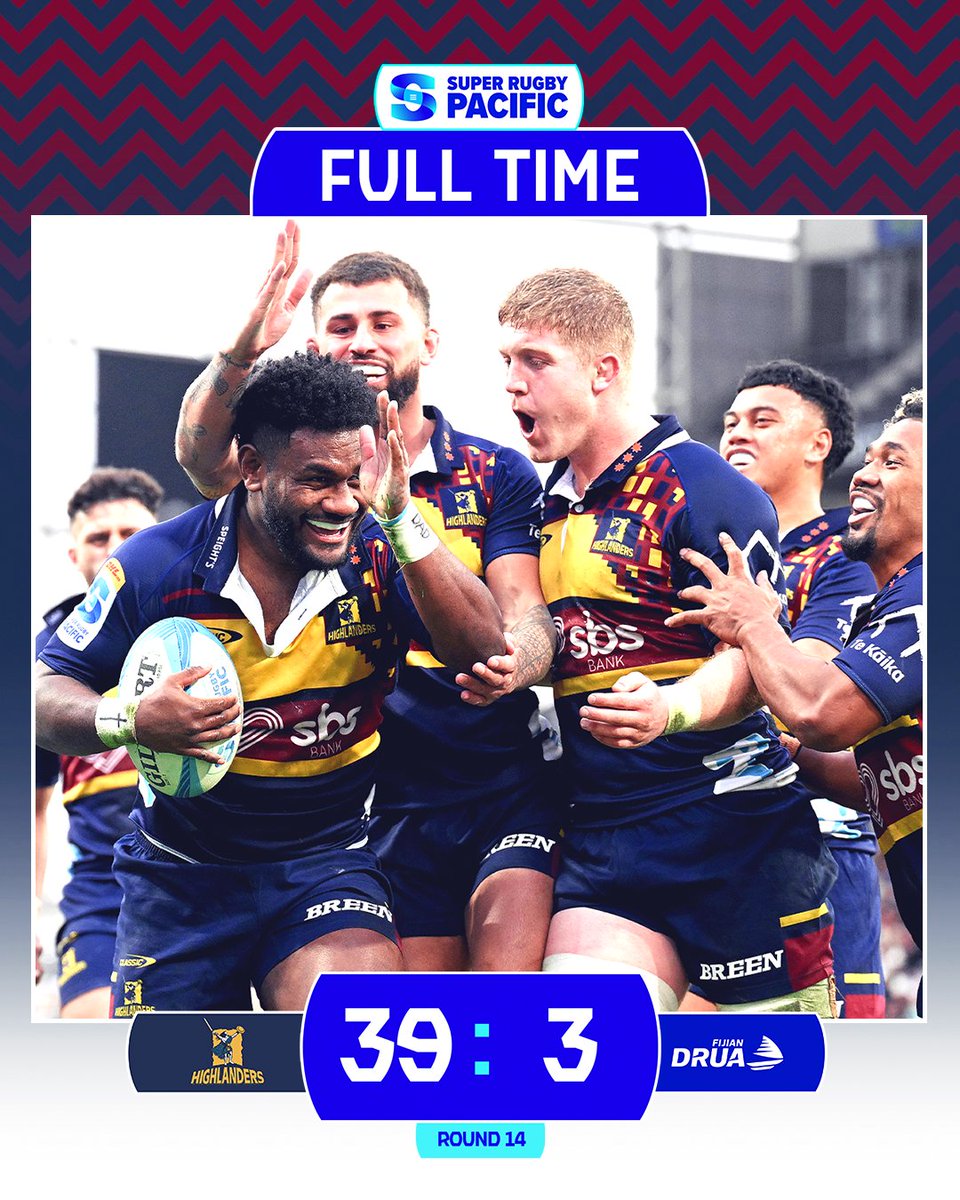 Sewing up a finals spot 🧵 #SuperRugbyPacific #HIGvDRU