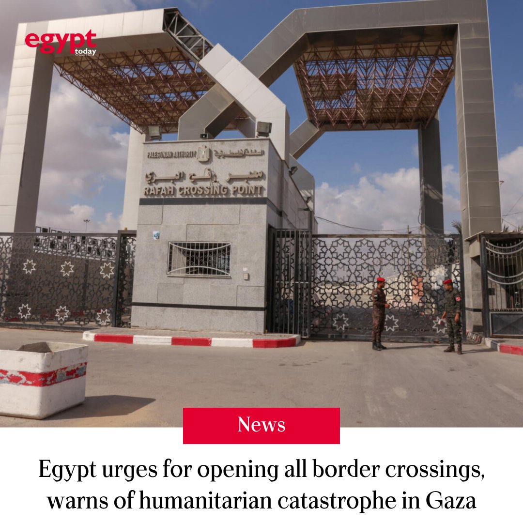 Egypt stressed the necessity of quickly opening all land crossings between Israel and the Gaza Strip and stopping Israeli measures obstructing the entry of aid, said a high-level source.

Details: egypttoday.com/Article/1/1325…

#Egypt #Palestine #MiddleEast #Israel #GAZA