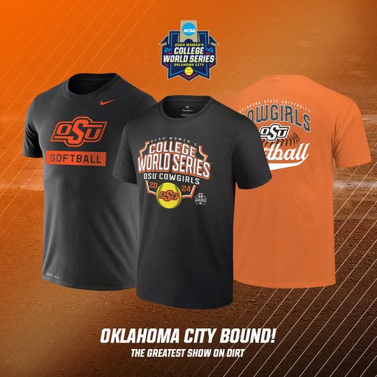 .@cowgirlsb is headed to the Women’s College World Series! Get your gear and rep the Cowgirls in OKC! 🏆 SHOP: okla.st/sbwcws #GoPokes