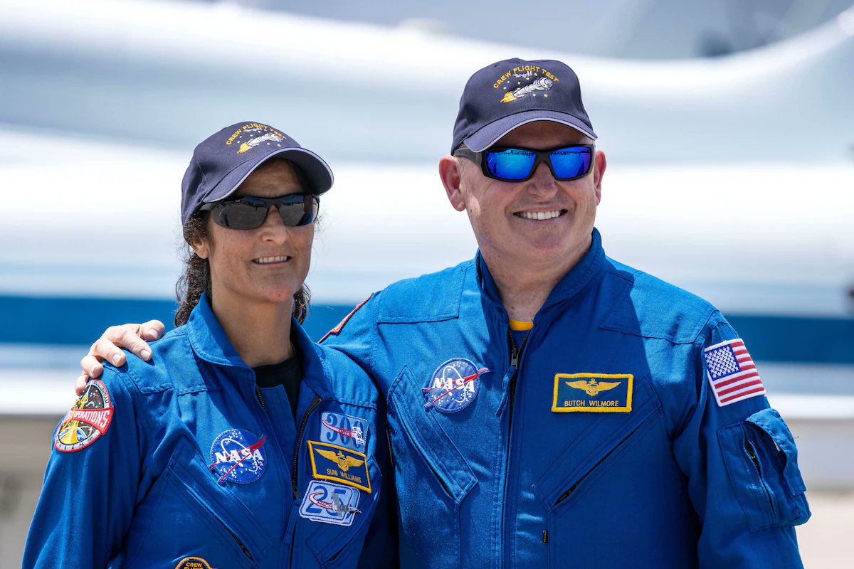 The first crewed launch of Boeing's #Starliner, piloted by the incredible #SunitaWilliams and #BarryWilmore, is set for June 1. The duo will remain docked @Space_Station for about one week to evaluate the new #spacecraft and its systems before returning to #Earth. With a