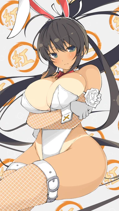 #閃乱カグラ#焔バニ焔フィギュアが出るらしいので描き描き1/4スケールでデカいやら、肌色多めやら、日焼け跡がえちえちやら…全くドチャシコけからんですな(*'ω`*)気づけば今年初描きで描き方忘れたですよ 