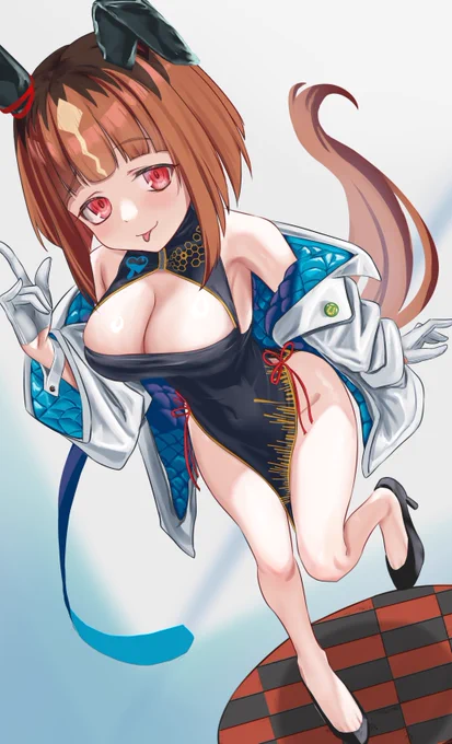 チャイナ衣装トラン描きました～#ウマ娘#トランセンド 