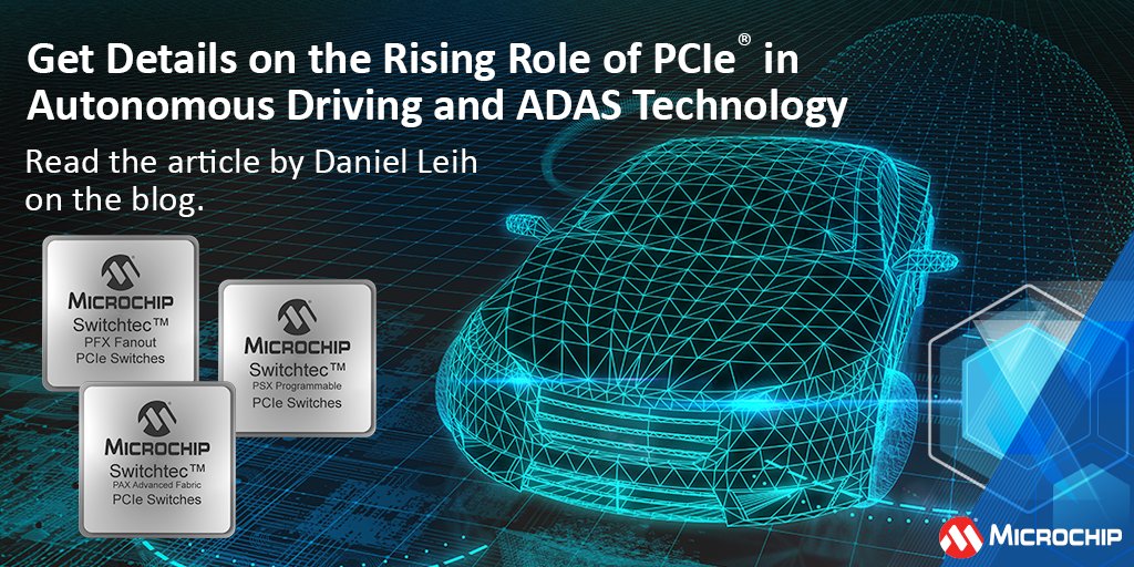 Automotive PCIe®: To Switch or Not to Switch? Read about the myths and false economy of direct chip-to-chip PCIe® connect in ADAS and vehicle autonomy applications on the blog: mchp.us/3wg2bIR. #Automotive #Transportation #ADAS #AutonomousDriving #PCIe #Switches