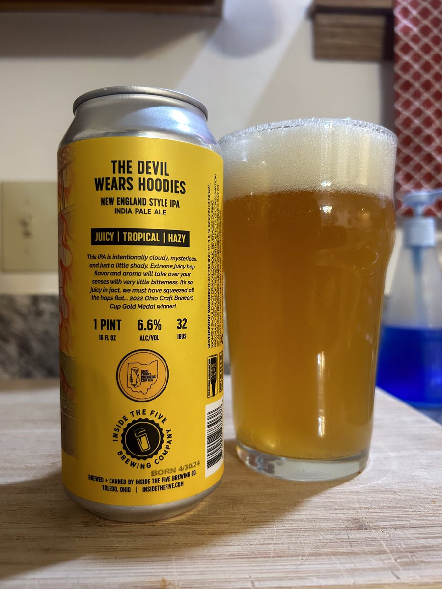 Enjoying a delicious local brew from #insidethefivebrewing.