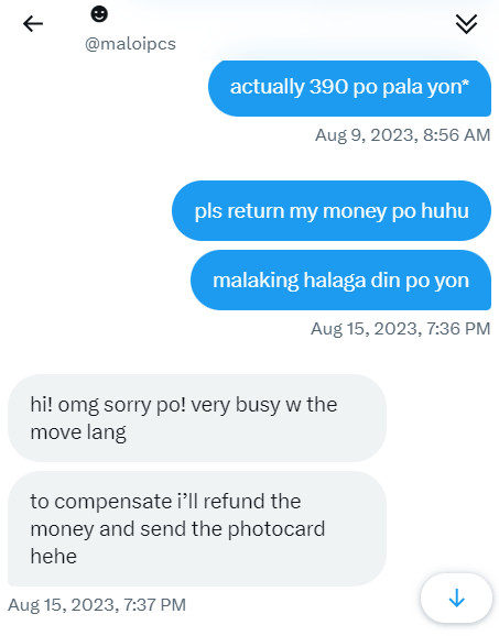 dojellofi's tweet photo. happy 1 year anniv po sa convo natin @maloipcs <3 yung sumin pc ko po nasa inyo pa din pati yung bayad ko hehe, 1 year na po lumipas miss ko na po sila, sana po ibalik nyo na sakin yung pera q 😔</3 broke na nga broken hearted pa, (eto yung last messages nya sakin 😔) https://t.co/0U189ooIAi