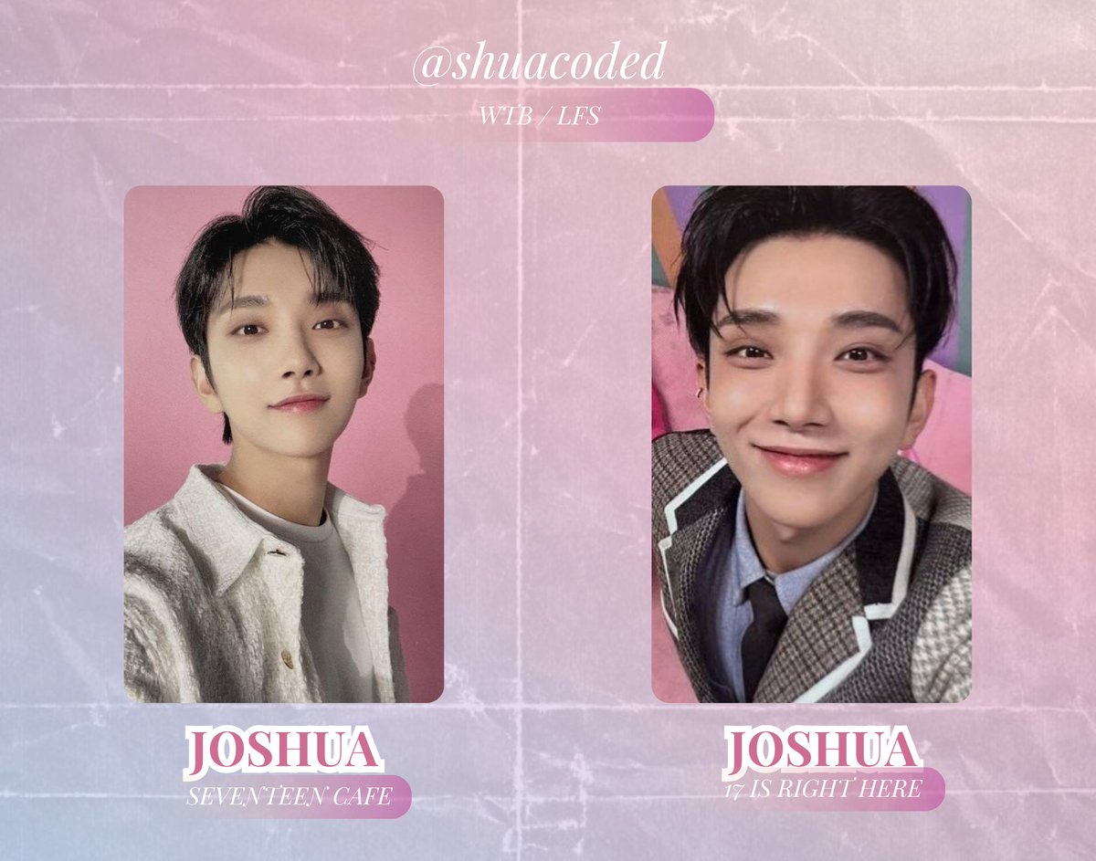wtb lfs ph ♡ joshua seventeen cafe (barbie) pc budget: 350 max