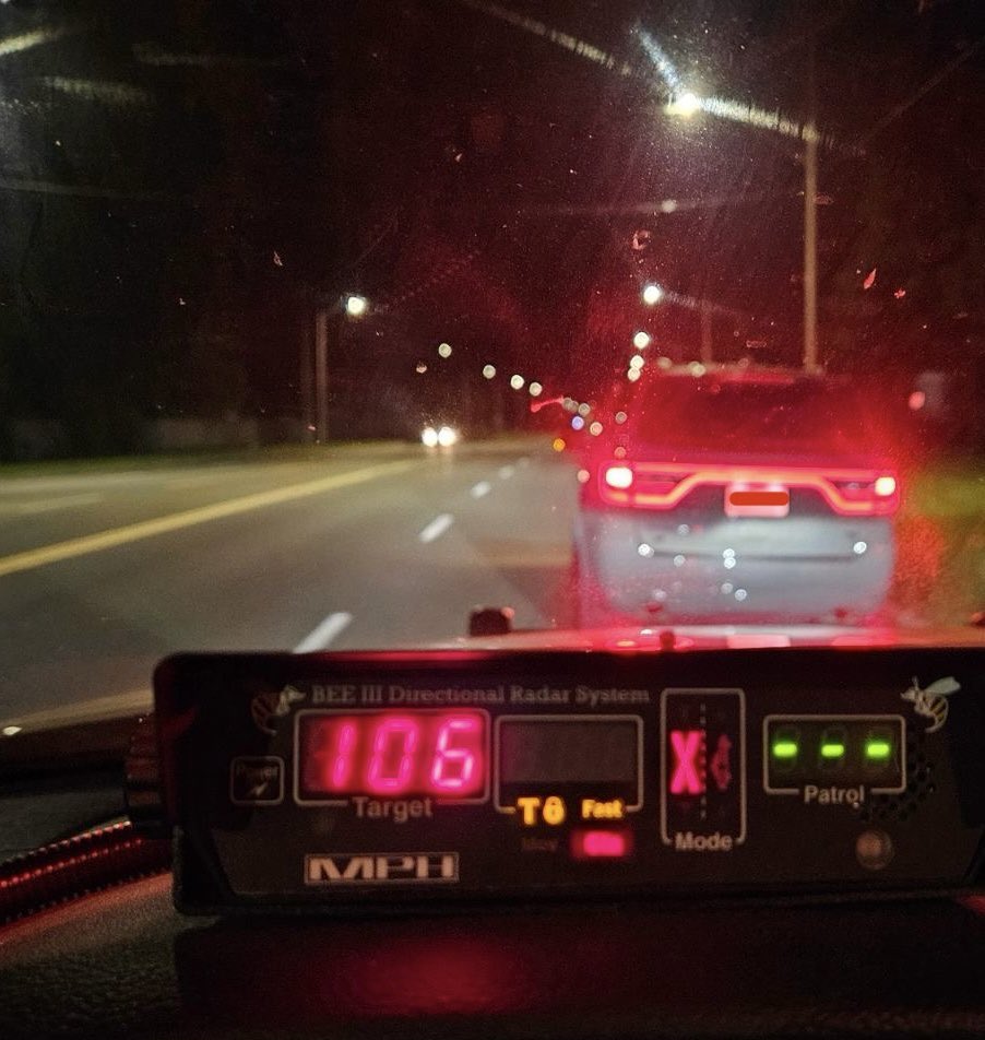 Whites / Finch in @CityofPickering is a 60 zone. This driver felt 106 was appropriate - 14 day impound, 30 day suspension immediately. Please slow down and share the road. #visionzero ^bb