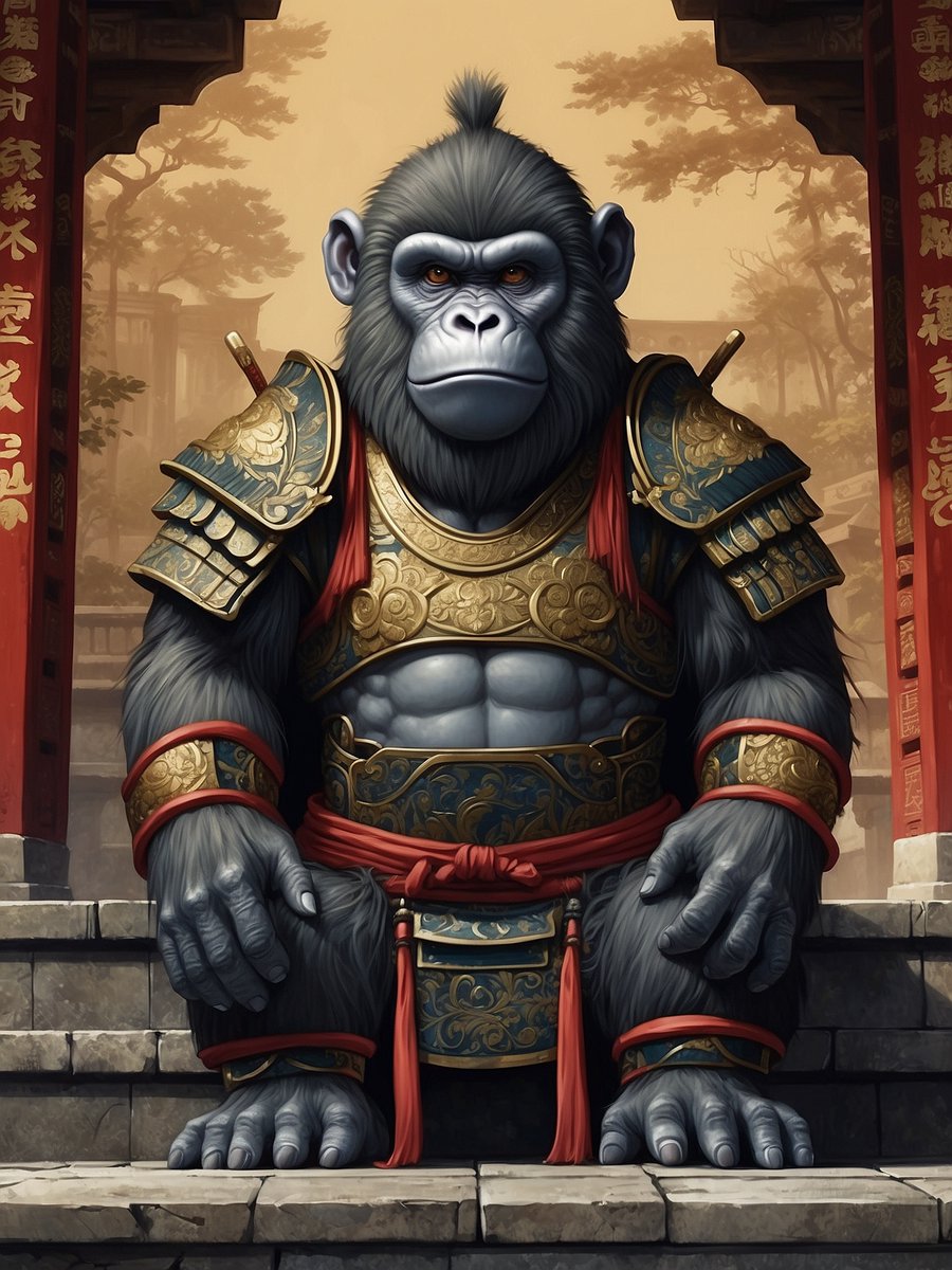 QT with your Ape Samurai #leonardoai