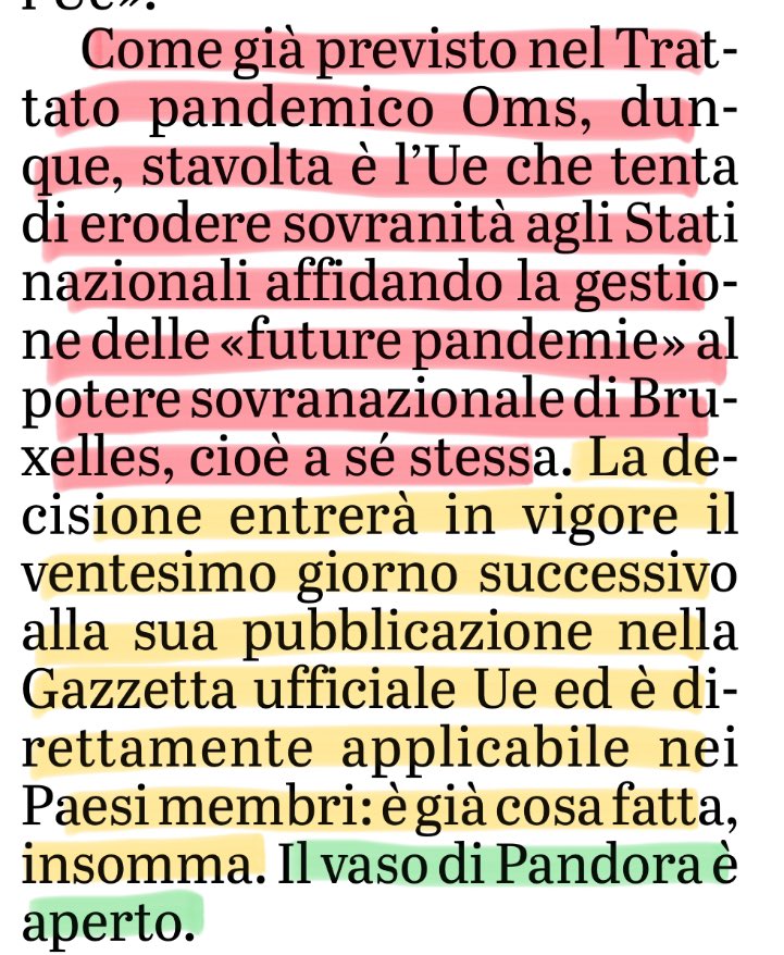 Noi non recepiamo un cazzo (semi cit)
Facciamola come si deve questa rivoluzione: una matita ed una X.
#PiuItaliaMenoEuropa #9giugnovotolega 
#STOPOMS #STOPUE 

“Trattato pandemico, negoziati falliti. Ma #lue lo riesuma subito e ce lo rifila”
@LaVeritaWeb @madforfree