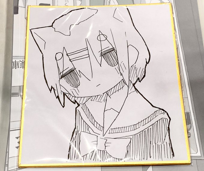 色紙新しく描きました!1000円で出してます! 