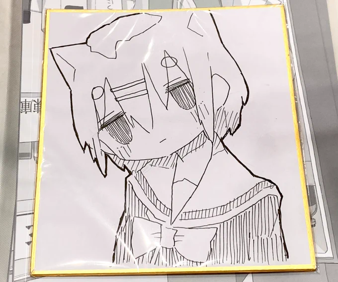 色紙新しく描きました!1000円で出してます! 