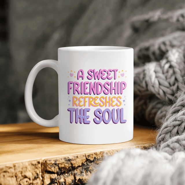 A Sweet Friendship Refresges The Soul Beverage Mug