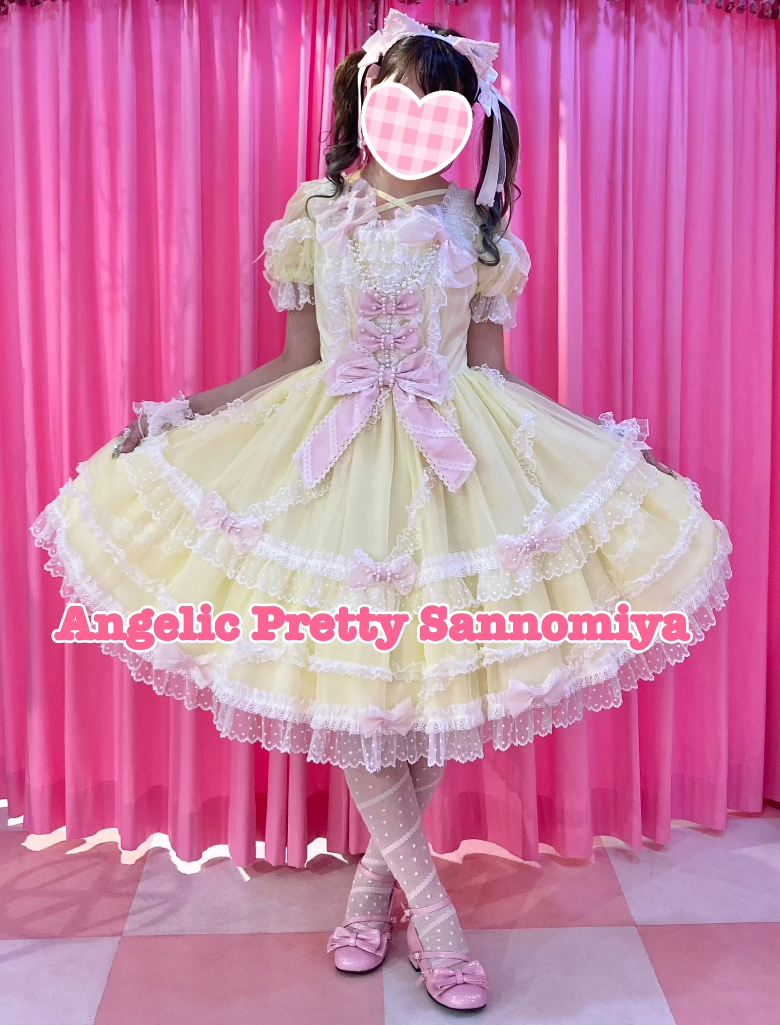 Angelic Pretty くすみピンク ワンピース Angelic Pretty くすみピンク ワンピース