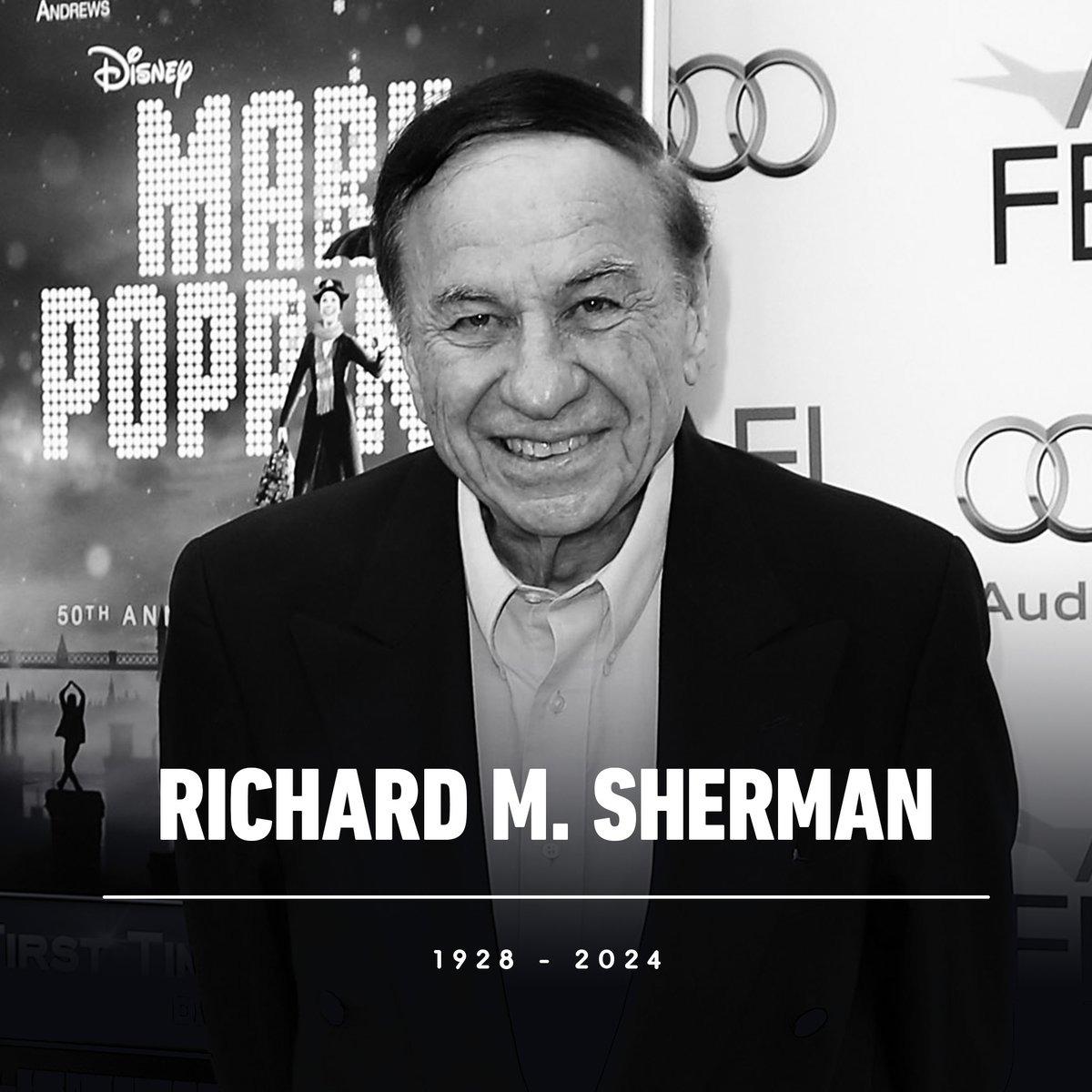 Richard M. Sherman, one half of the Sherman Brothers duo and co-writer of legendary Disney songs like 'Supercalifragilisticexpialidocious' from Mary Poppins and the titular ride theme for It's a Small World, has died at the age of 95.