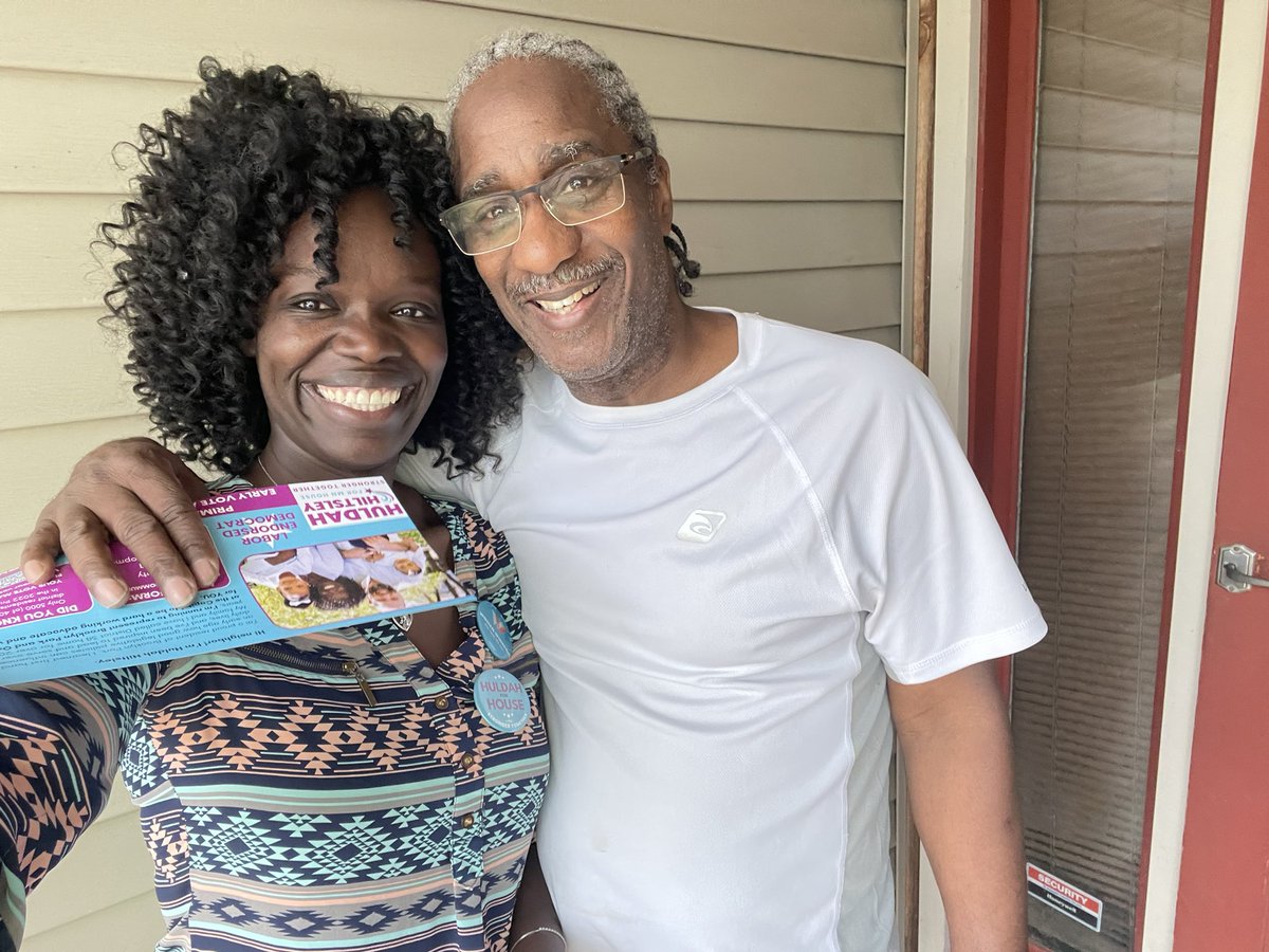 Over 125 doors canvassed TODAY! Connecting with neighbors and sharing stories is at the heart of this campaign. Meet Sunny, a resident of almost ten years and former KMOJ radio host! He is looking for a candidate who will amplify ALL voices. #StrongerTogether #TellingOurStories