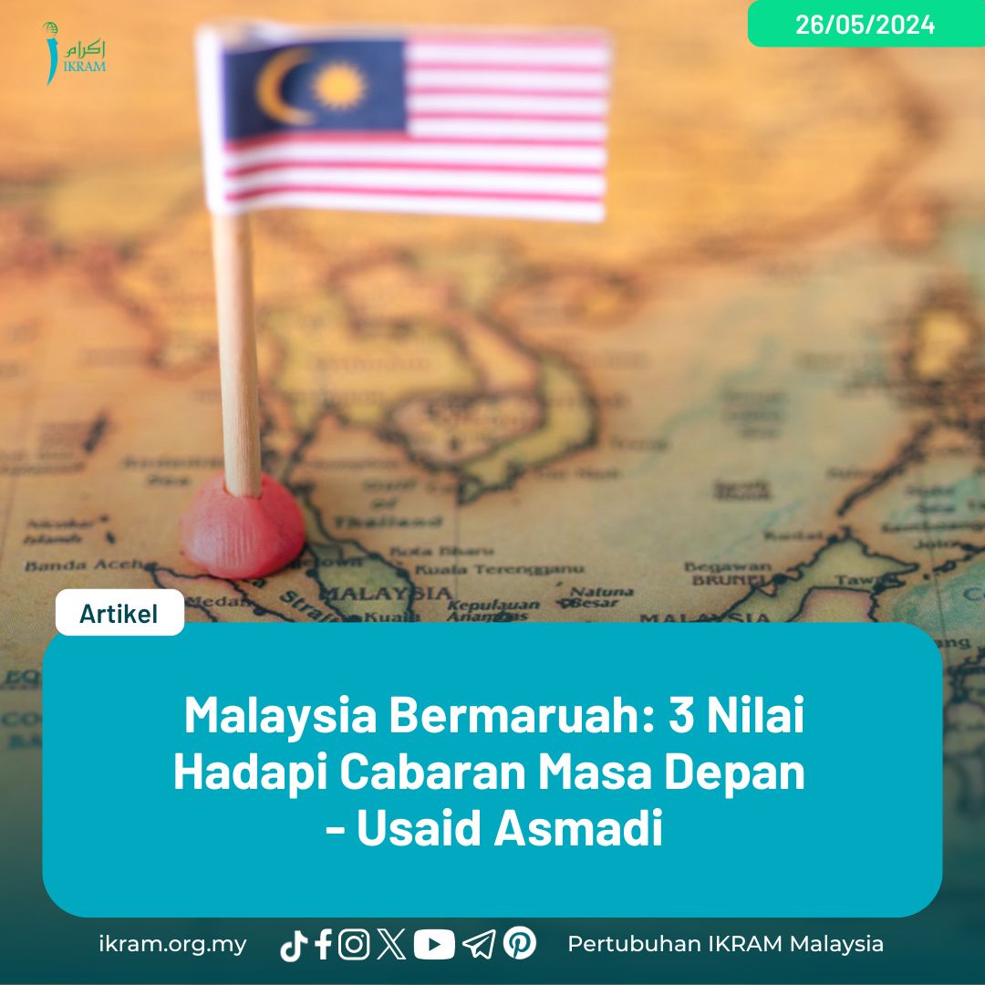 Malaysia Bermaruah: 3 Nilai Hadapi Cabaran Masa Depan 'Tiga nilai ini ketika ada, mengangkat martabat sebuah tamadun, tetapi ketika hilang, menjatuhkan tamadun itu.' Baca lagi: ikram.org.my/malaysia-berma… #MalaysiaNegaraRahmah