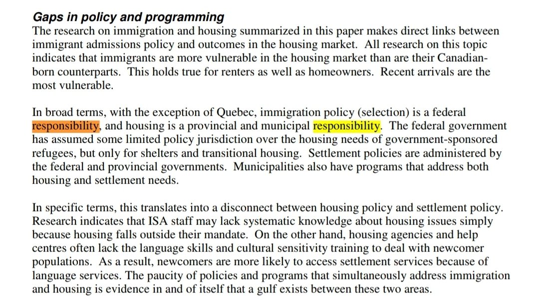 Damien2027's tweet photo. @moisantini @michaelstepchuk @CaptainC63 The federal government is in charge of housing Oh wait a minute this document from 2007 says Trudeau was right when he said housing is not a primary federal responsibility the problem is created by the premieres because they should have been building all along but failed to do so https://t.co/lx6n67tFM4