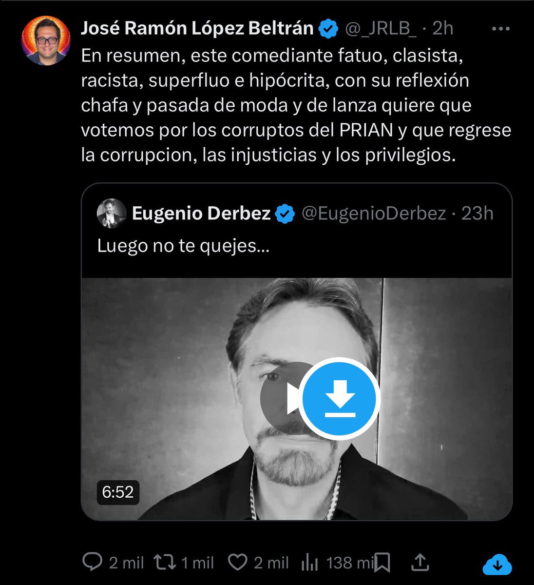 Que huevos tan azules de esté imbécil, buscando palabras que ni conoce para defender al bodrio de presidente que tiene por padre, neta @_JRLB_ , vas y chtpm 100 veces #NarcoPresidenteAMLO84