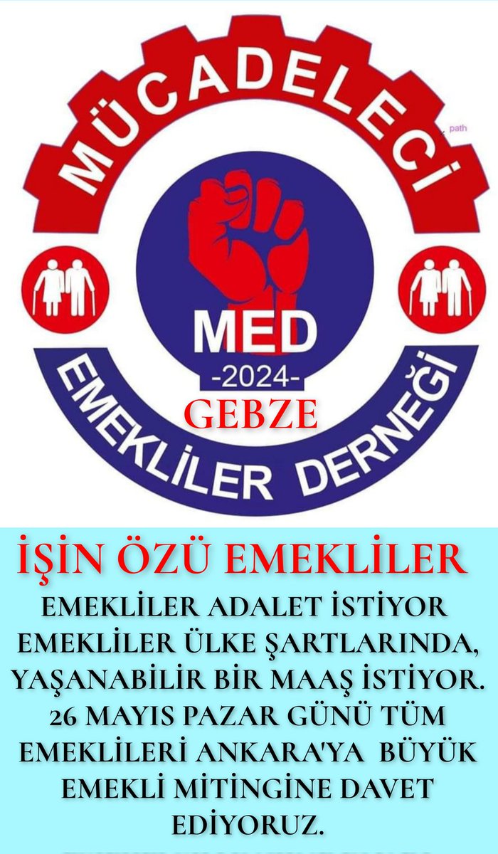 #MücadeleciEmeklilerAnkarada Yıllarca zor şartlarda çalışarak,ülke ekonomisine katkı sunan ve şartlarını doldurarak emekli olma hakkını kazanan emekliler, yaşanılan ekonomi şartlar karşısında ezilerek, Aldıkları maaş asgari ücretin çok altında kalarak, geçinilemez hale gelinmiş.