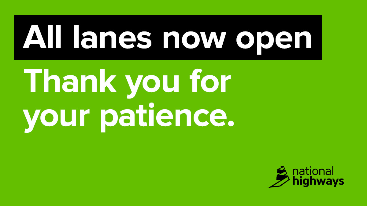 @TfL @The_RHS The up-and-over closure on the #A3 northbound at #TolworthRoundabout has now been removed by @Tfl. Our lane closures on approach to these works between #A244 #Esher and #A309 #Chessington have also been removed. Thanks for your patience whilst these emergency works took place.