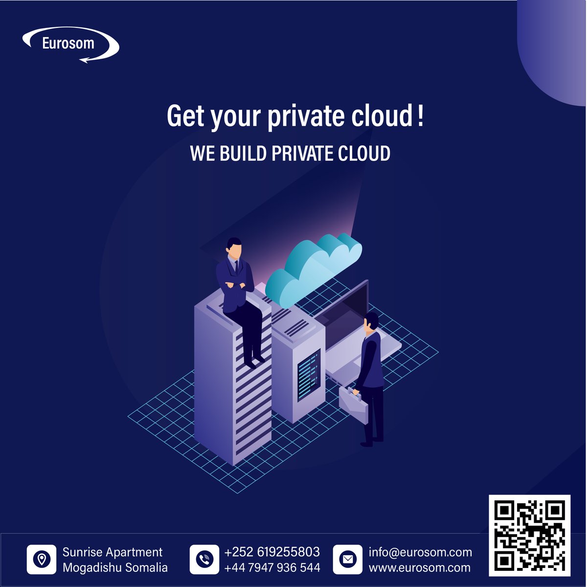 Eurosomcloud's tweet image. 🌐 Does your organization need its own private cloud? Choose Eurosom for a secure, cost-effective solution tailored to your needs. We build your private cloud and ensure your team is expertly trained. Get in touch to learn more! #PrivateCloud #TechExpertise