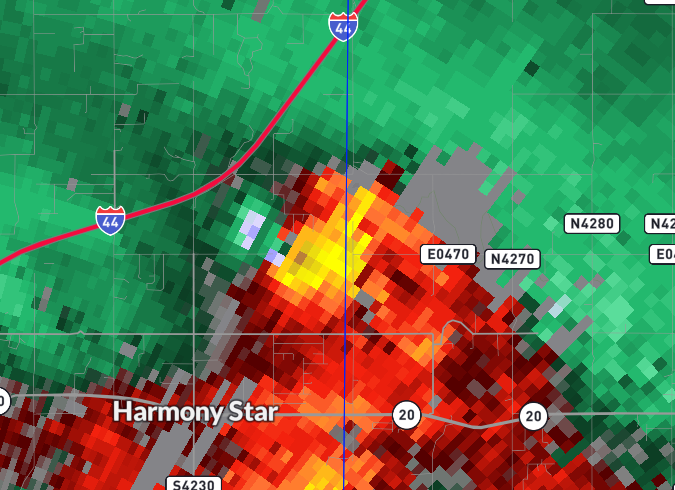 weathermannick1's tweet image. A very violent tornado is ongoing just south of Lone Chapel OK! TAKE SHELTER NOW! #okwx  #wxtwitter