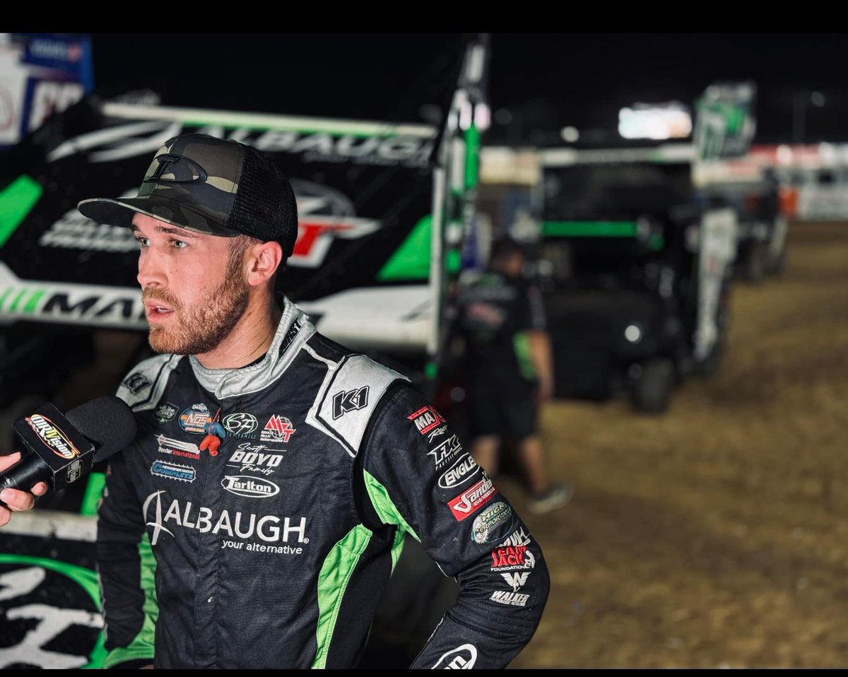 Congrats @carson_macedo @JJR41Updates on podium P3 🥉finish tonight  @NosEnergyDrink @WorldofOutlaws @AtomicSpeedway! 
#teamsander24
#sanderracingwheels
#sanderracing